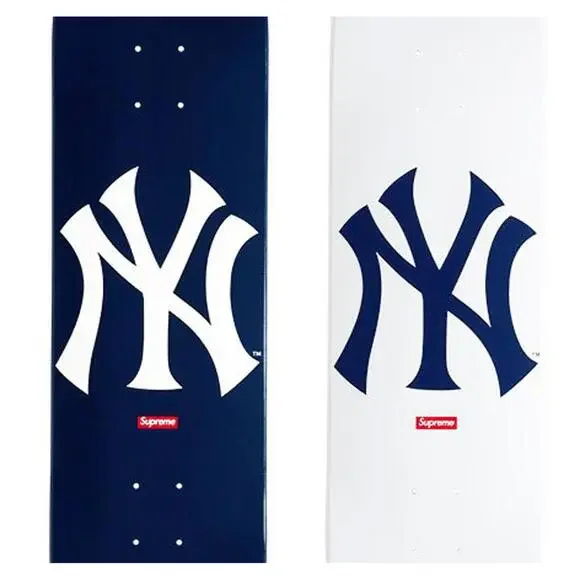 Supreme x New York Yankees Navy Skateboard Deck